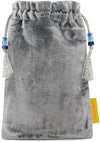 The Bohemian Cats Theatre Tarot, The Moon - bag in silver silk velvet.