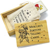 TRADITIONAL SMALLER SIZE. Mercury's Fortune Telling Cards — with cold stamping and sliding wooden box.