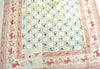 Large vintage / antique folk cotton textile cloth. Charming animal print.