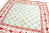 Large vintage / antique folk cotton textile cloth. Charming animal print.