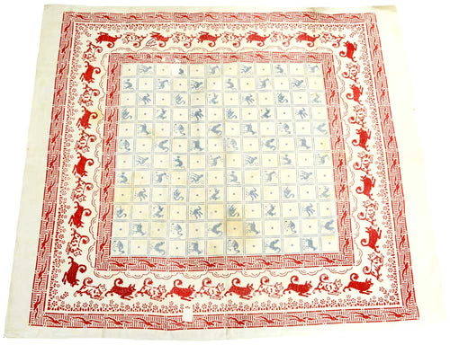 folk art printed cloth. 1920s.