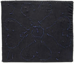 Textile artwork with mother of pearl buttons - pattern 2.