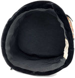 Vintage beaded, embroidered hat. Paisley pattern.