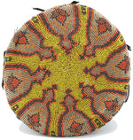 Vintage beaded, embroidered hat. Paisley pattern.