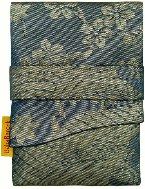 Obi silk tarot pouch, vintage silk tarot bag for cards, decks
