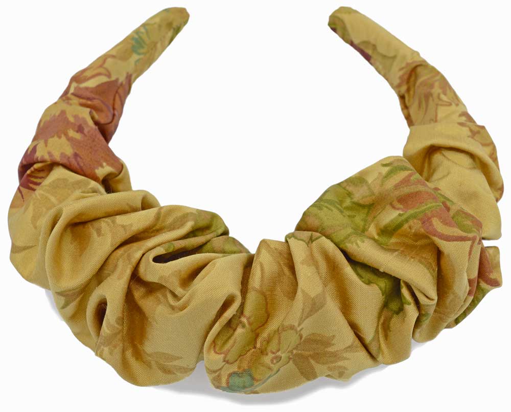 Crown headband, antique silk headbands, unique headpiece by Baba Studio / BabaBarock for wedding guests, special occasions