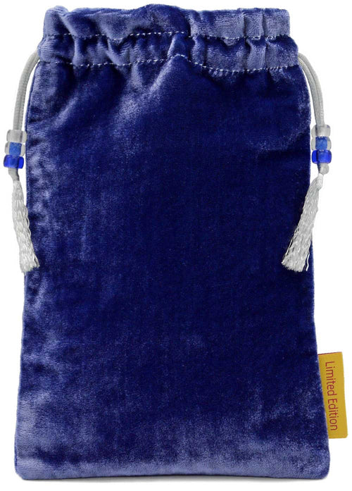 Handmade tarot bag, embroidered tarot pouch in silk velvet
