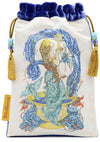 Mermaid tarot bag, Mythical Creatures Tarot pouch, silk velvet bags by Baba Studio / BabaBarock
