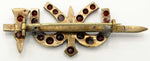 Antique garnet jewelry, vintage brooch online