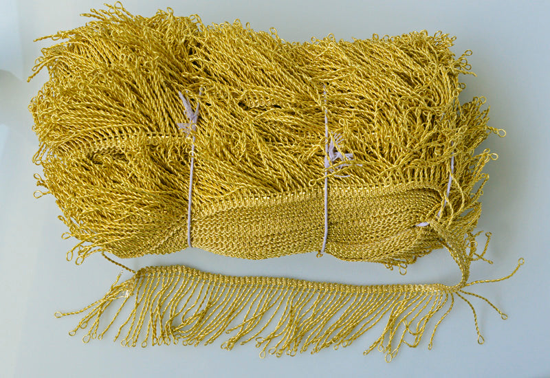 Czech-made gold fringing